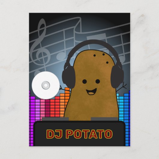 DJ Aardappel Custom Briefkaart (Voorkant)