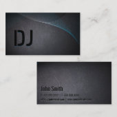DJ Abstracte laserprinter - zwart Visitekaartje (Voorkant / Achterkant)