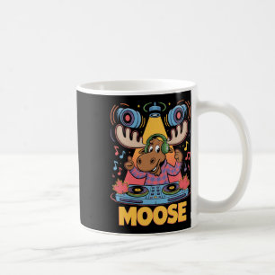 DJ Animal Moose Mixing Beats Music Fun Koffiemok