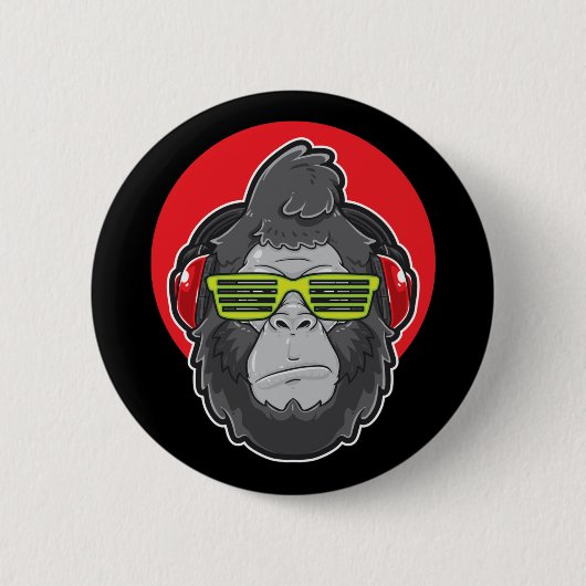Dj Ape Ronde Button 5,7 Cm (Voorkant)