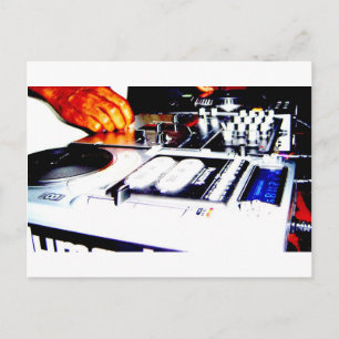 DJ-apparatuur (cd's) Briefkaart
