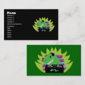 Dj-asaurus Rex T-Rex Cartes de visite DJ (Devant / Derrière)