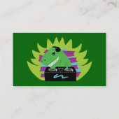 Dj-asaurus Rex T-Rex Cartes de visite DJ (Dos)