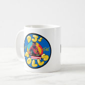 DJ aux urnes - Mug du logo rond (Devant gauche)