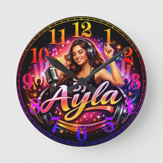 DJ AYLA 2 RONDE KLOK (Voorkant)