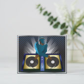 DJ Bachelor Bachelorette Surprise Party Uitnodigin Kaart (Staand voorkant)