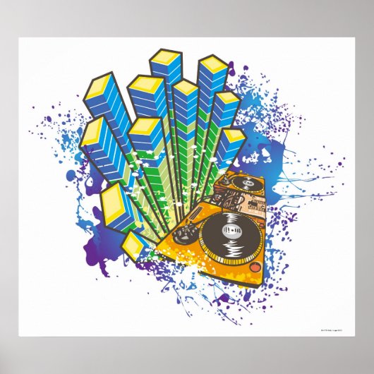 DJ-bedieningspaneel Poster (Voorkant)