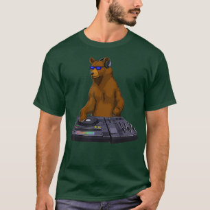 DJ Beer Platenspeler Muziek Novelity Equalizer T-shirt