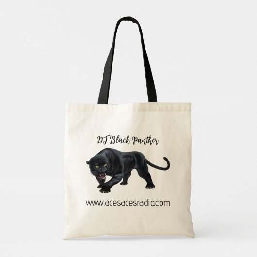 DJ Black Panther Canvas tas (Achterkant)