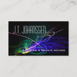 DJ - Black Standard Visitekaartjes voor muziekexpl