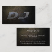 Dj Business card Visitekaartje (Voorkant / Achterkant)