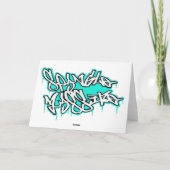 DJ Caricature joyeuse carte de ravin d'anniversair (Dos)