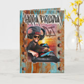 DJ carte d'anniversaire (Fleur jaune)