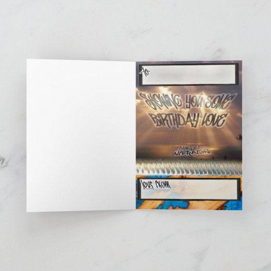 DJ carte d'anniversaire (Intérieur)