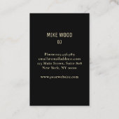 DJ Carte de visite (Dos)