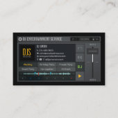 DJ Carte de visite, DJ Event Service, Animation (Devant)