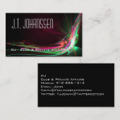 DJ - Cartes de visite professionnels de l'explosio (Devant / Derrière)