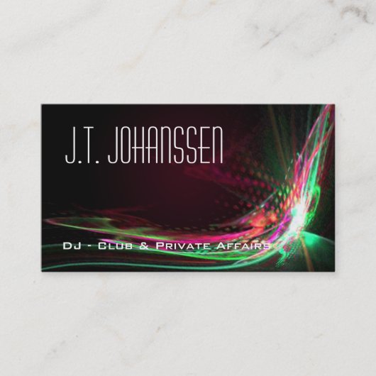 DJ - Cartes de visite professionnels de l'explosio (Devant)