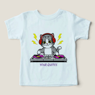DJ Cat Cartoon – Illustration d'un amateur de musi
