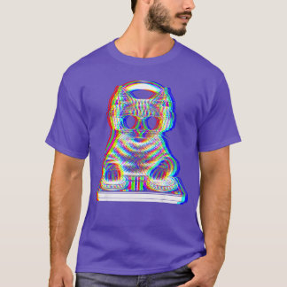 DJ Cat EDM-muziek grappige cadeaus voor kattenlief T-shirt