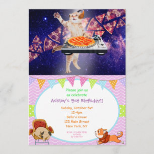 DJ Cat Platenspeler Mixer Kaart