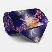 DJ Cat Platenspeler Mixer Stropdas (Opgerold)