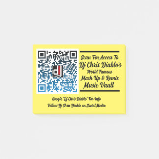 Dj Chris Diablo Promo Post-its Post-it® Notes