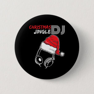 DJ Christmas Jingle Quote - Grappige geschenken en Ronde Button 5,7 Cm