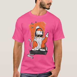 DJ Christmas Santa Claus Hip Hop T-shirt