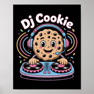 DJ Cookie Christmas DJ Vibes Poster
