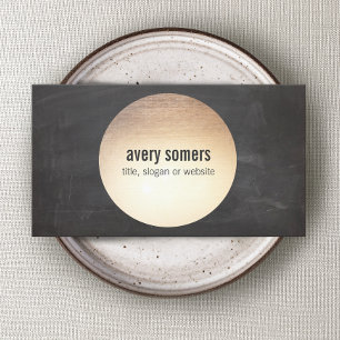 DJ Cool Modern Gold Circle Visitekaartje