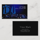 DJ cool, Musique, Club, Carte de visite (Devant / Derrière)