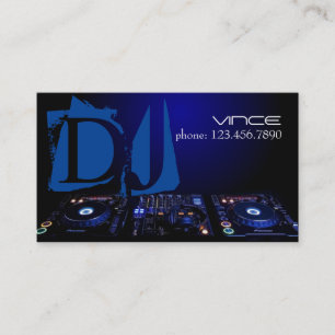 DJ cool, Musique, Club, Carte de visite