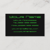 DJ cool Visitekaartje (Achterkant)