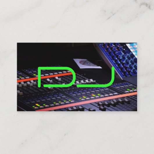 DJ cool Visitekaartje (Voorkant)