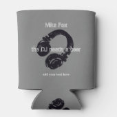 DJ Custom koelbox met een hoofdtelefoon Blikjeskoeler (Achterkant)