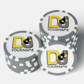 DJ custom monogram poker chips (Opstapeling)