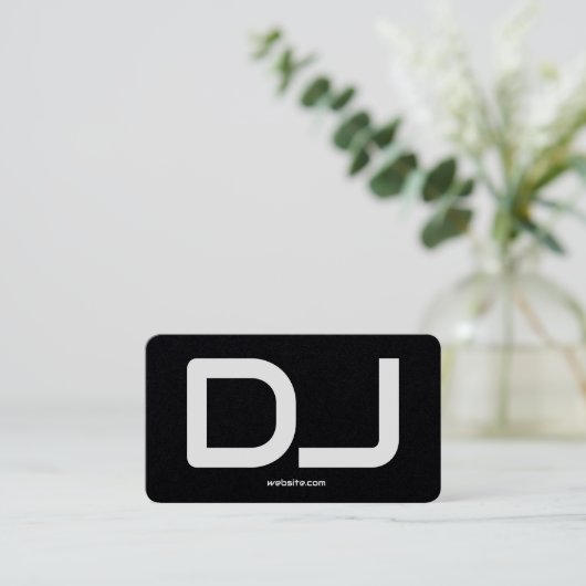 DJ Custom QR Code Premium Visitekaartje (Staand voorkant)