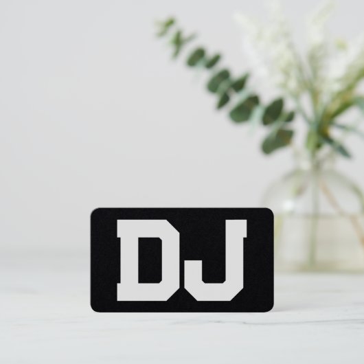 DJ Custom QR Code Visitekaartje (Staand voorkant)
