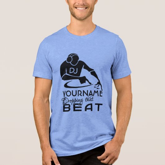 DJ custom shirt - kies stijl & kleur (Voorkant)