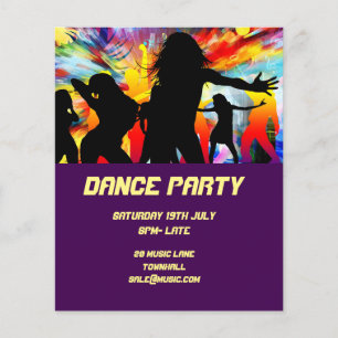 DJ Dance Party Nightclub disco Flyer