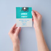 DJ Dance Party Retro Nightclub disco Flyer (Hand)