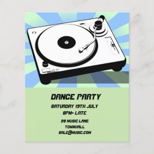 DJ-dansfeest Nachtclub disco Flyer