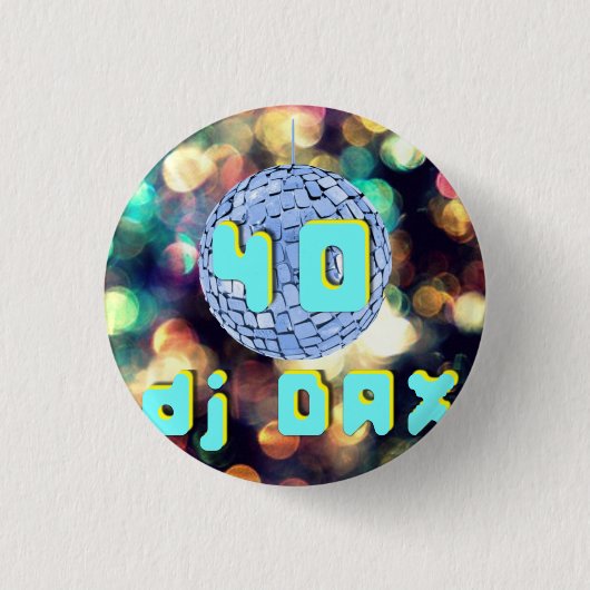 dj DAX logo40 Ronde Button 3,2 Cm (Voorkant)