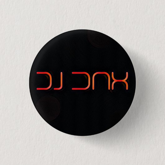 DJ DAX LOGO 2025 - BADGE RONDE BUTTON 3,2 CM (Voorkant)