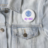 dj DAX logo Ronde Button 5,7 Cm (In situ)