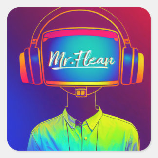 DJ de heer Flean sticker