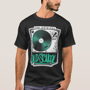 DJ - de oorspronkelijke oude Platenspeler van de s T-shirt