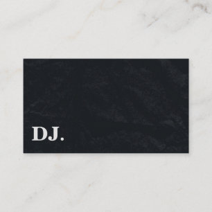 DJ Deejay Professional Vette Tekst Cool Zwart Mode Visitekaartje