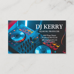 DJ Disc Jockey Elektronisch Visitekaartje